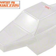 LOSI MICRO ROCK CRAWLER BODY, CLEAR W/ STICKERS LOSB1565